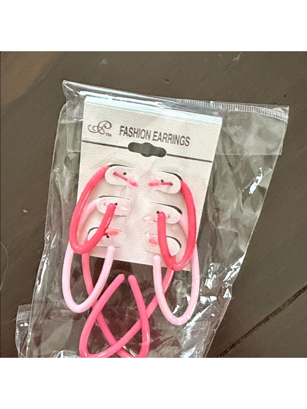 Pink & Hot Pink Fashion Hoop Earring Set